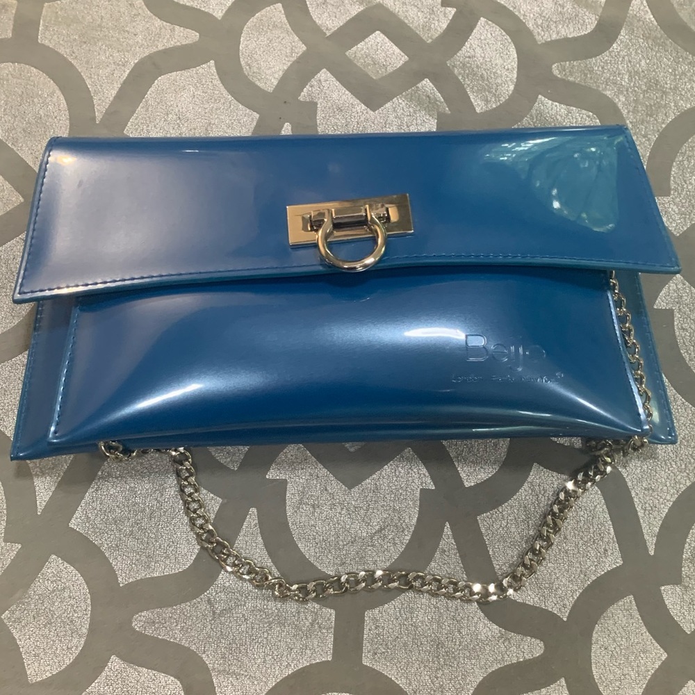 Blue Beijo Shoulder or Clutch Bag. Brand New w/ Tags!